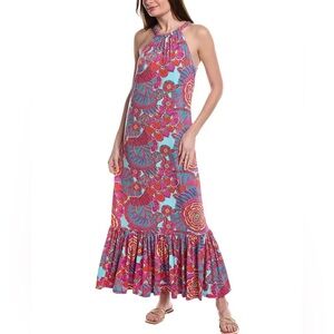 Trina Turk Juju Flounce Maxi Dress